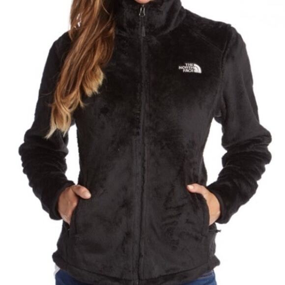 The North Face Osito Full Zip Fleece Fuzzy Jacket Black Large - Picture 1 of 8
